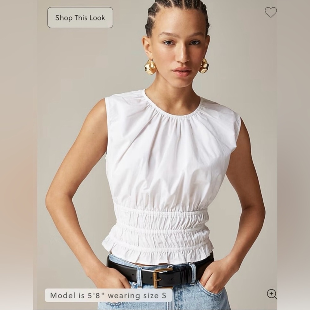 J.Crew Hyacinth top in cotton poplin